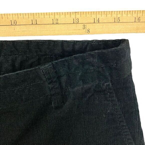 J. Crew Corduroy Pants Womens Size 6 Black Stretch City Fit Cuffed Cropped Jeans - Picture 10 of 14